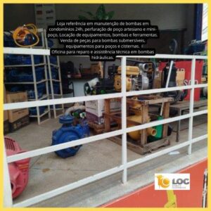 Locação de equipamentos, bombas e ferramentas em Goiânia